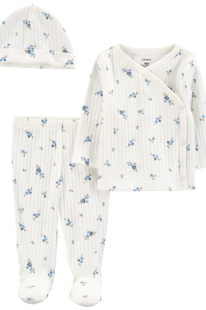 SET CON REMERA Y PANTALÓN CON GORRO A JUEGO ALGODÓN NIÑA-BB CARTERS COMBINACION 1