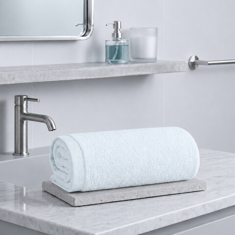 Toalla de Mano Dallas Döhler 50 cm x 70 cm 100% Algodón CELESTE CLARO