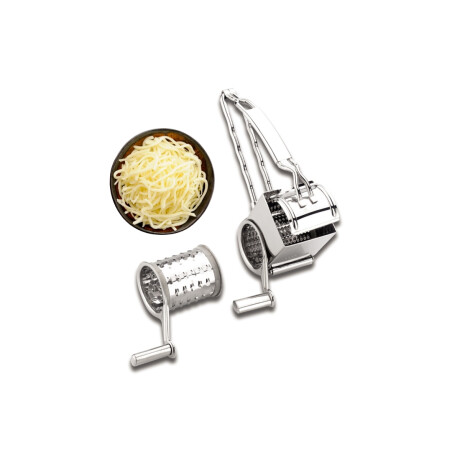 Rallador de Manivela con 2 Cuchillas de Acero Inoxidable Rallador de Manivela con 2 Cuchillas de Acero Inoxidable