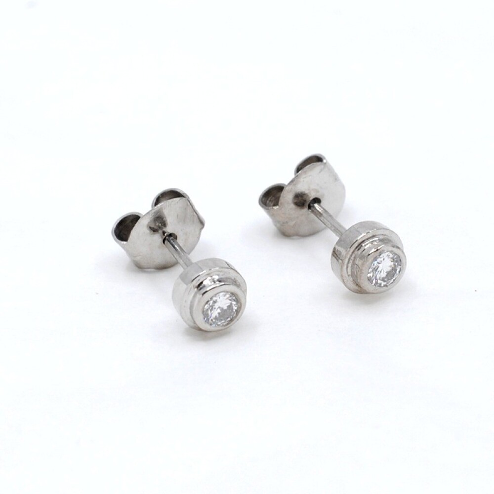 Caravanas En Oro 18K Y Brillantes Caravanas En Oro 18K Y Brillantes