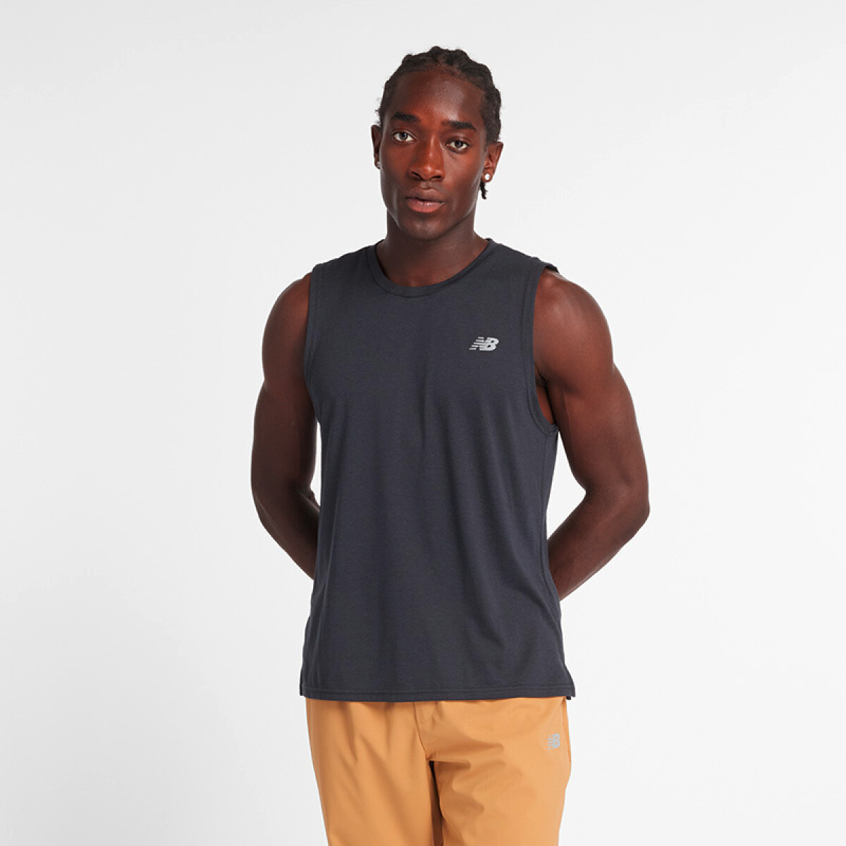 LIGHTWEIGHT JERSEY TANK - Negro 