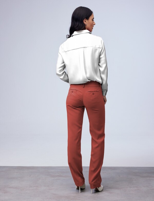 Pantalon De Vestir TERRACOTA