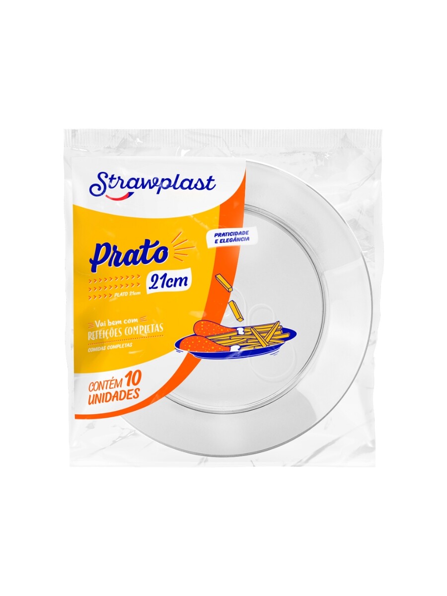 PLATOS REDONDOS 21cm cristal