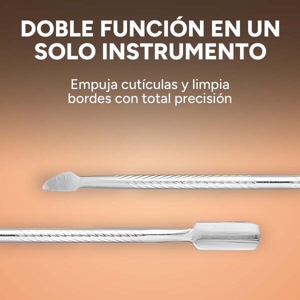 Repujador De Cutícula Uñas Acero Inoxidable 12.5 Cm Variante Acero