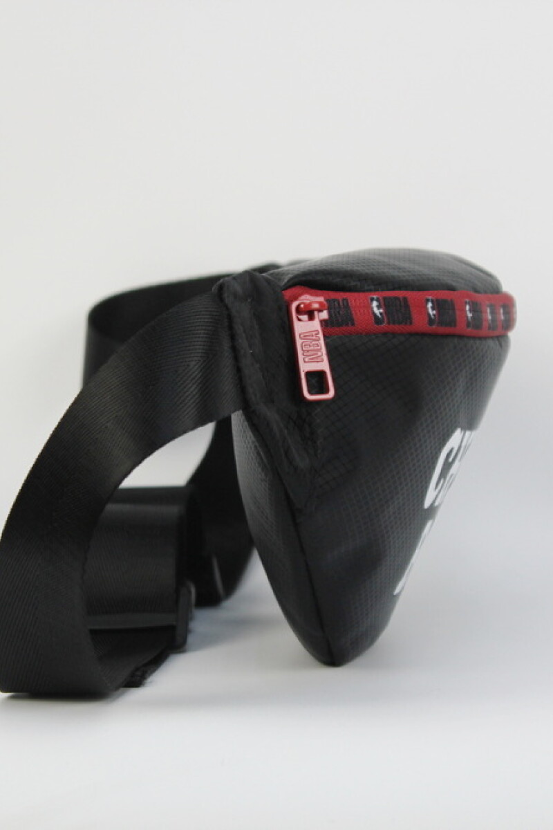 Riñonera nylon doble cierre Chicago Bulls - NBA Negro