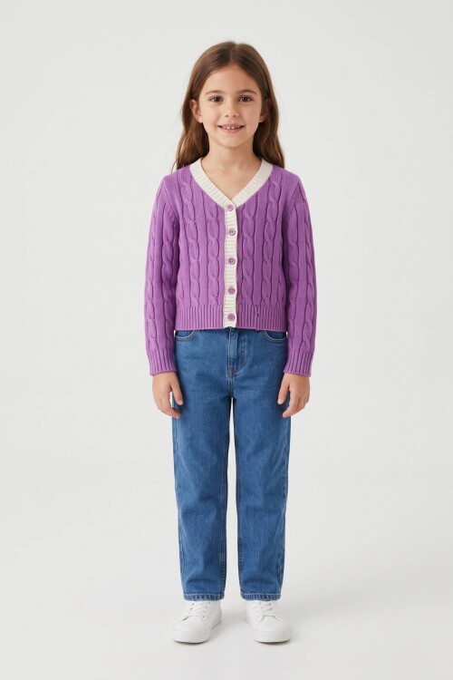Cardigan con ochos VIOLETA