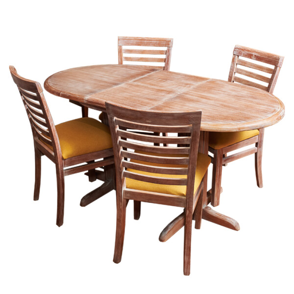 Juego de Comedor Mesa Oval 1.20 m Extensible Curvo Horizontal Juego de Comedor Mesa Oval 1.20 m Extensible Curvo Horizontal