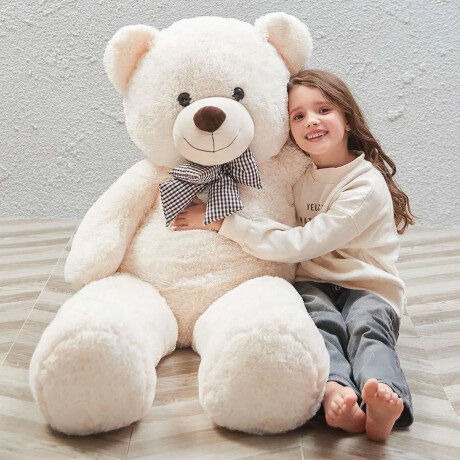 Oso de Peluche Gigante 120cm Muñeco Almohada Suave Afelpada Natural