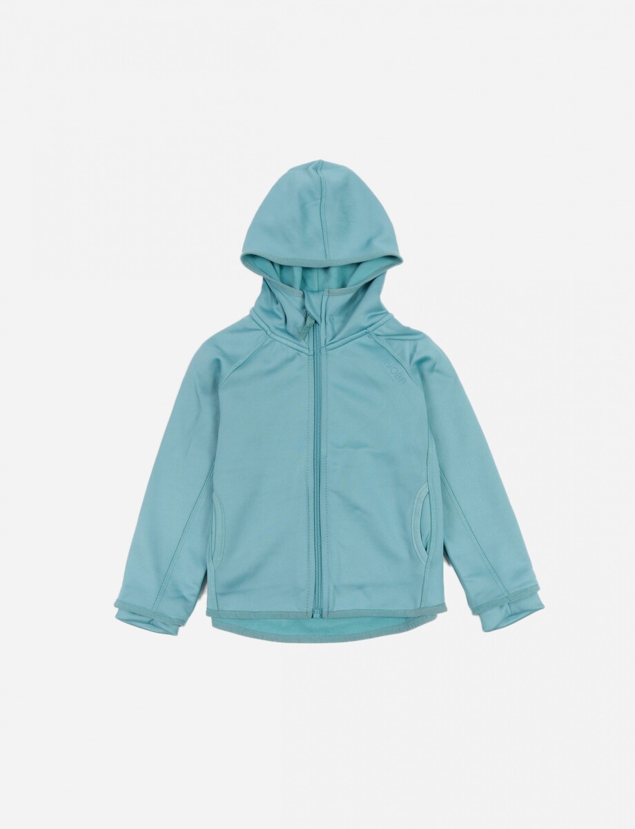 Campera deportiva abrigada - VERDE AGUA 