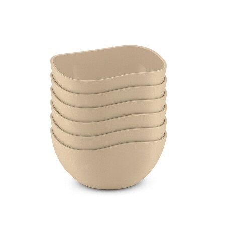 Set x6 Bowls de plástico 300ml CAPPUCCINO