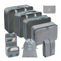 Kit Organizador de Viaje 8 Piezas Gris