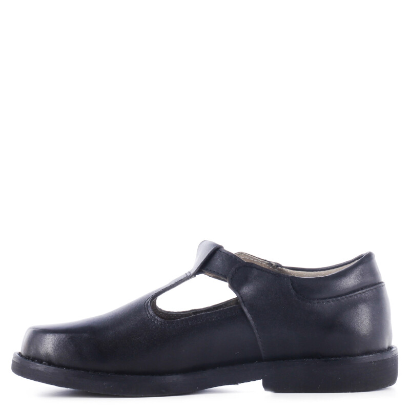 Guillerminas de Niña Boomerang NIME de cuero para uniforme Negro