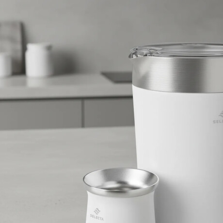 Set Jarra Térmica 1.9Lt + Mate 330Ml Acero Inox Doble Pared Blanco