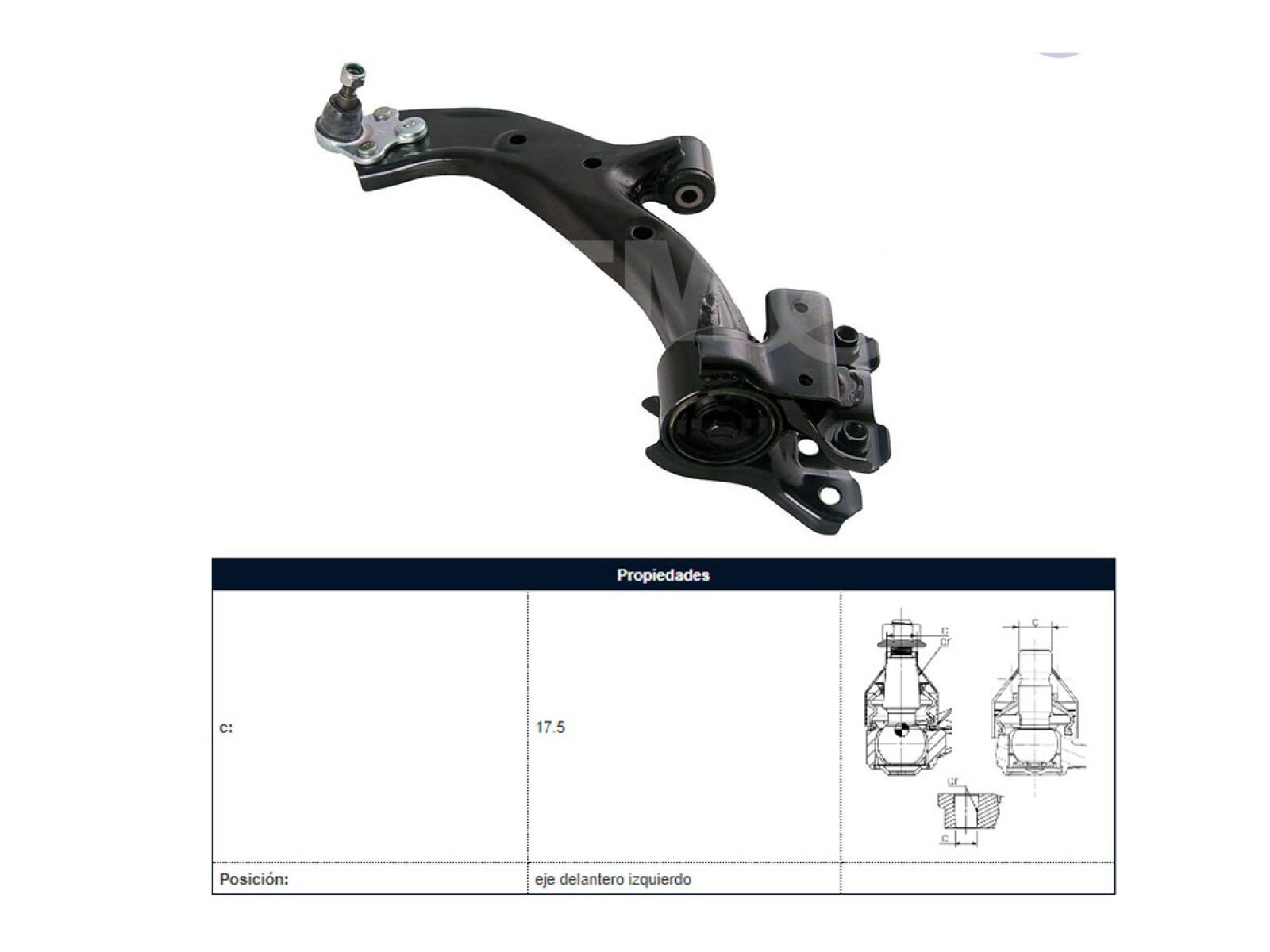 Parilla De Suspension Delantera Honda Crv 07-11 Izq 