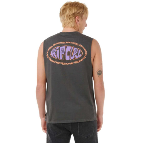 Musculosa Rip Curl De Oval Muscle Negro