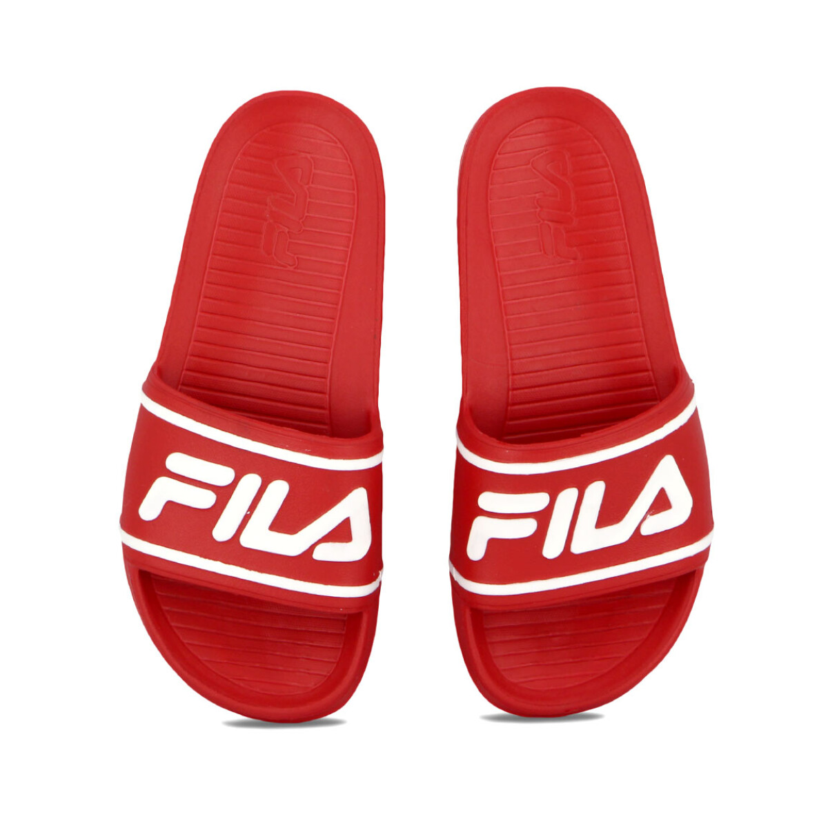 Fila Sleek Slide St Fred/wht/wht - Rojo-blanco 