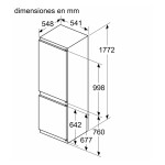 Refrigerador integrable panelable Bosch KIV86VSE0 blanco