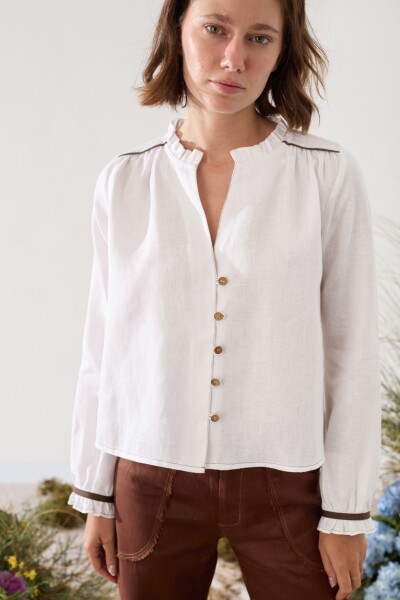 PRE VENTA BLUSA ARROYO Blanco