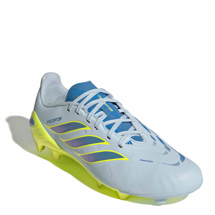 Championes de Niños Adidas Predator League Fg Celeste - Amarillo