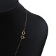 Conjunto De Cadena Y Dije Pasante En Oro 18K Y Zirconias Conjunto De Cadena Y Dije Pasante En Oro 18K Y Zirconias