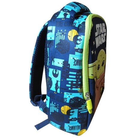 Mochila infantil en neopreno con personajes 27 cm BABY YODA VERDE
