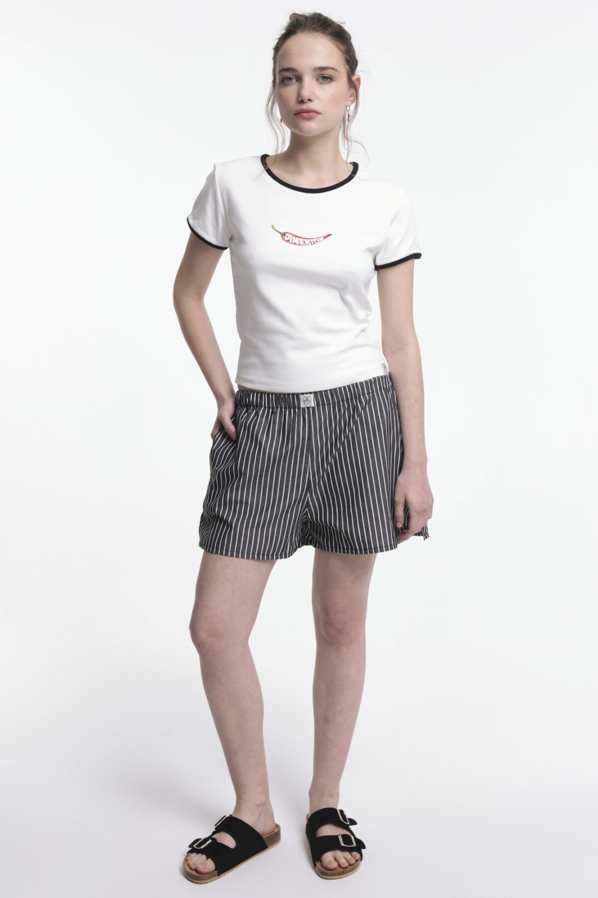 Remera Baby Blanco/Rosa