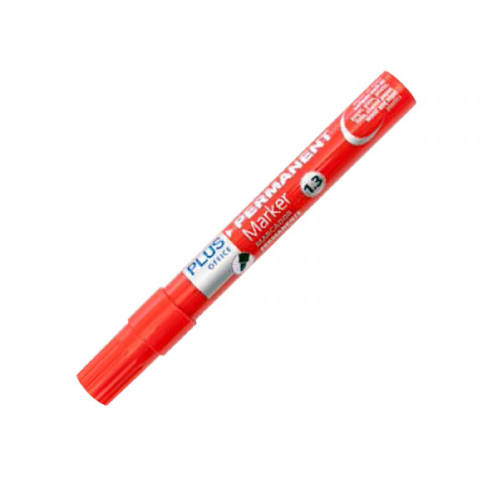 Marcador Permanente Plus Office Rojo 1.3 Mm #Marcador Permanente Plus Office Rojo 1.3 Mm