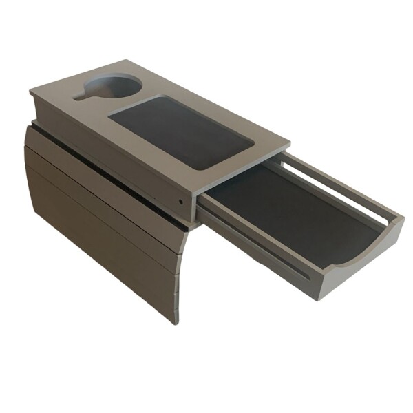 BANDEJA PARA SOFA CON CAJON Y PORTA VASO COLOR FENDI BANDEJA PARA SOFA CON CAJON Y PORTA VASO COLOR FENDI