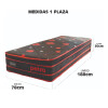 Colchon Espuma 1 Plaza Petra Domus 78x188cm 30cm Alto 150kg Colchon Espuma 1 Plaza Petra Domus 78x188cm 30cm Alto 150kg