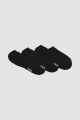 Pack de 3 medias cortas superescotada Negro