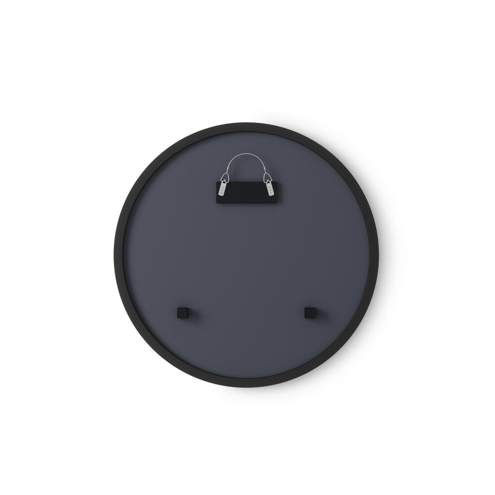 ESPEJO REDONDO METAL NEGRO 1013756