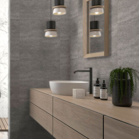 Porcelanato Para Piso Y Pared 75X75 Gris Rustico GAMAS DE GRIS