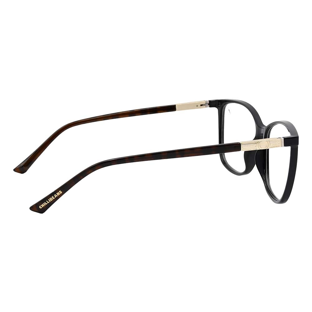 Lentes 2 En 1 Polarizada Cuadrado P1 Otica Light Negro/Negro