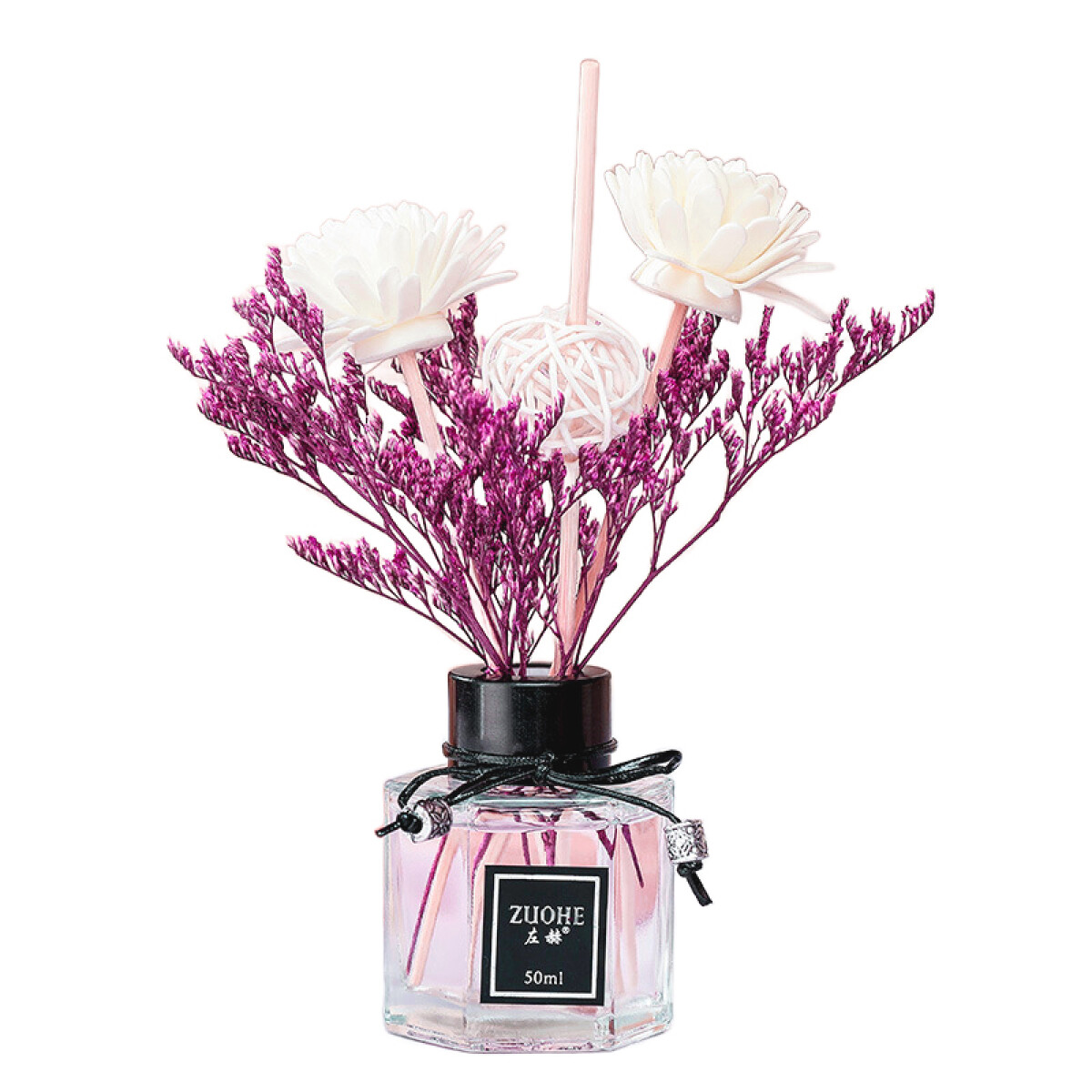 Difusor de Aromas Flor Y Hojas De Color - Lavanda 