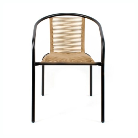 SILLA SIMIL RATTAN SC-039R NEW Silla De Jardín Símil Rattan RUSTICO SC-039R Estructura De Acero - Marrón