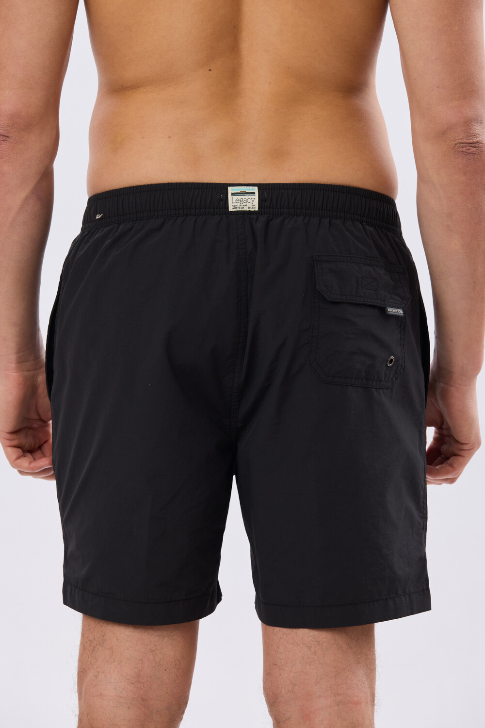 SHORT DE BAÑO LISO Negro