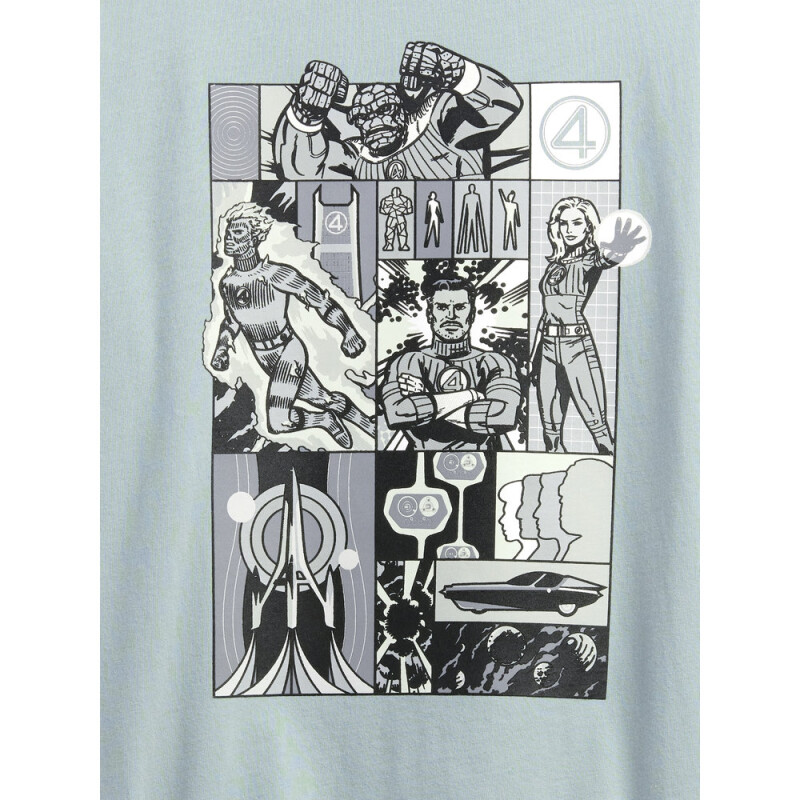 V-FRCH MVL FANTASTIC FOUR TEE ICEBERG GREEN 16-5808