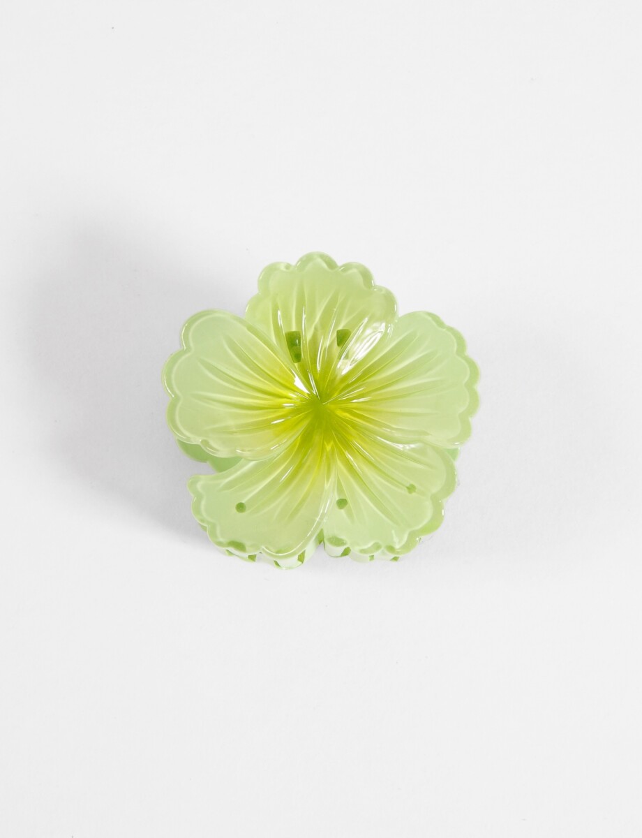 Broche flor - verde 