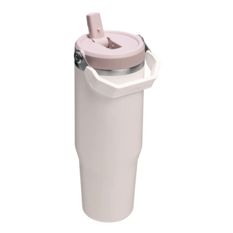 Botella Térmica Stanley Flip Straw 887ml Rose Quartz
