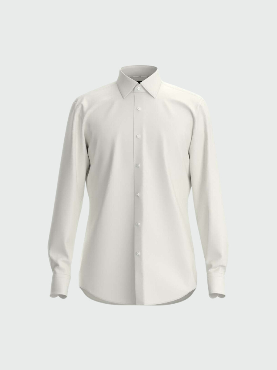 BOSS Camisa Slim-Fit en Twill de Algodón Elástico de Fácil Plancha 