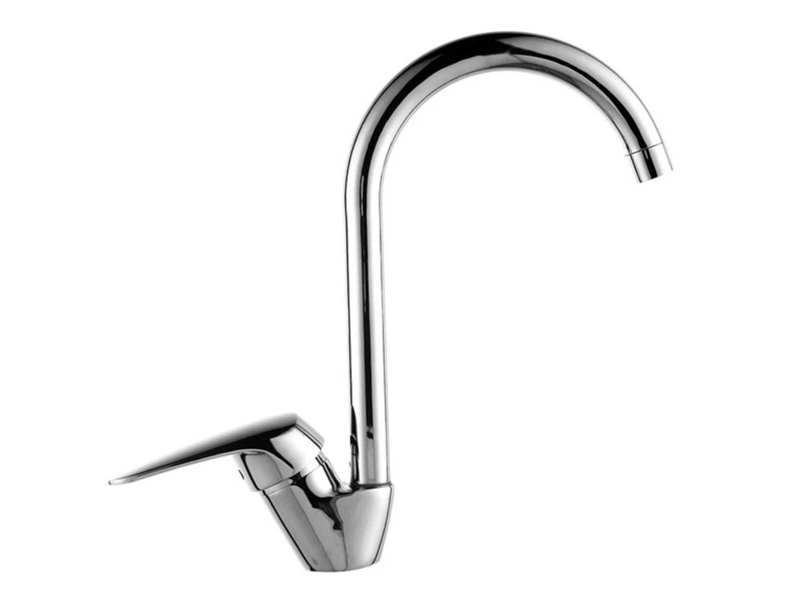 Griferia De Mesada Cocina Monocomando Cromo Arona Aqualia 