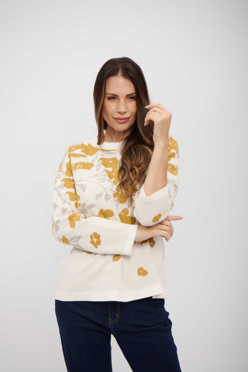 BUZO SOLEN CRUDO Y OCRE