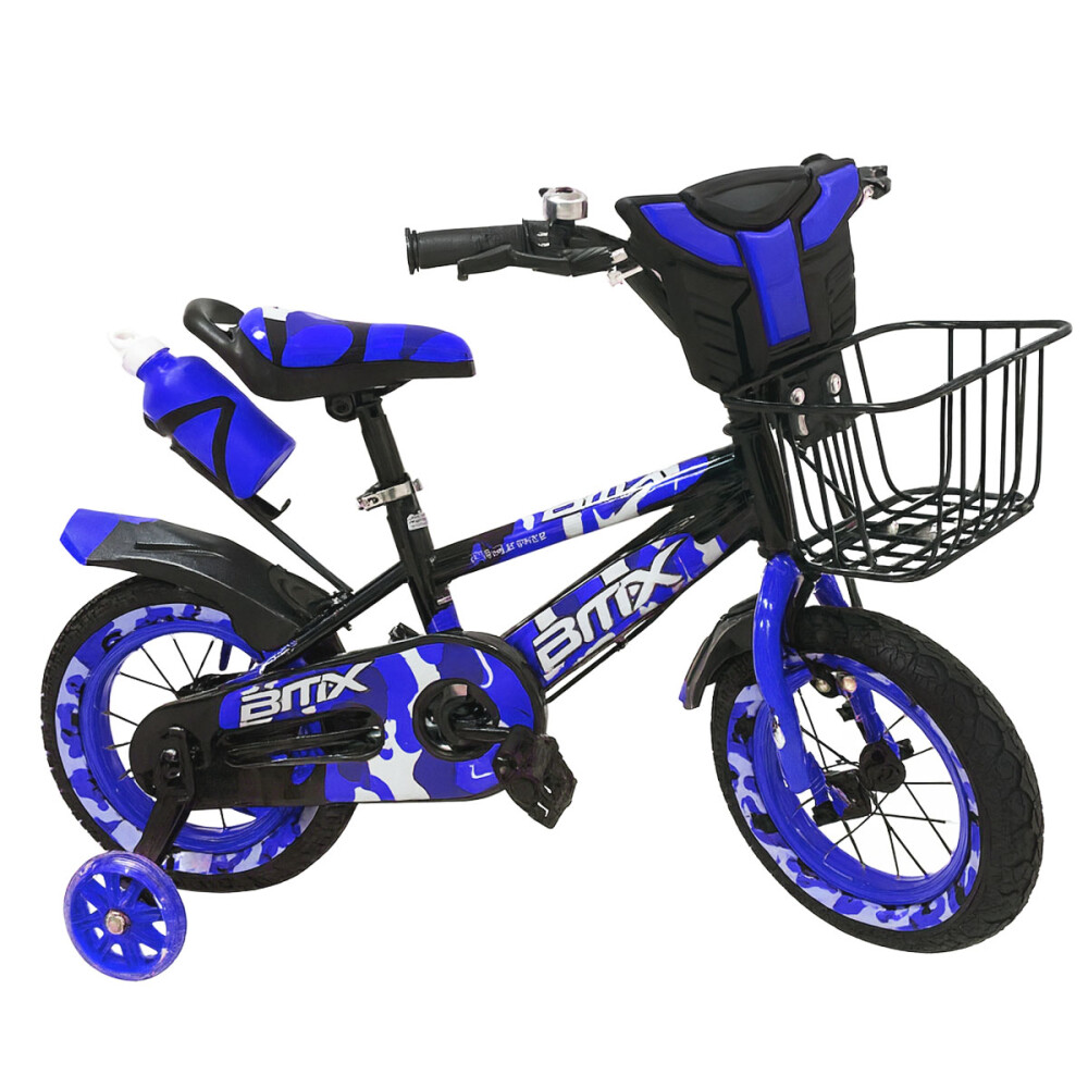 Bicicleta BMX con música y luz Rodado 12 Azul