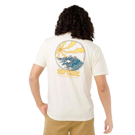 Remera Rip Curl Hazed And Tubed Blanco