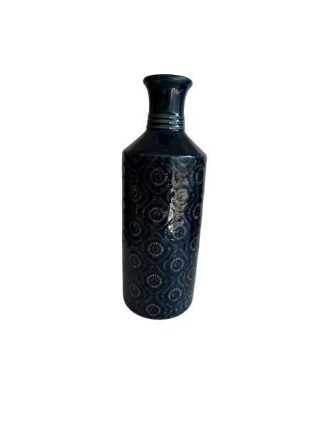 FLORERO ÉTNICO CERÁMICA 11X11X31 AZUL FLORERO ÉTNICO CERÁMICA 11X11X31 AZUL