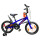 Bicicleta Baccio Bambino DLX rodado 16 con rueditas AZUL- NARANJA