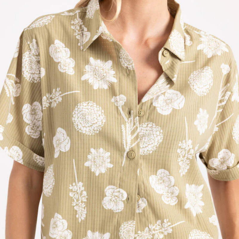 Camisa Roark Bless Up Camp - Verde Camisa Roark Bless Up Camp - Verde