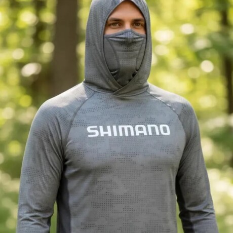 REMERA SHIMANO GRIS M/LARGA Y CAPUCHA SHMHOODGGREY REMERA SHIMANO GRIS M/LARGA Y CAPUCHA SHMHOODGGREY