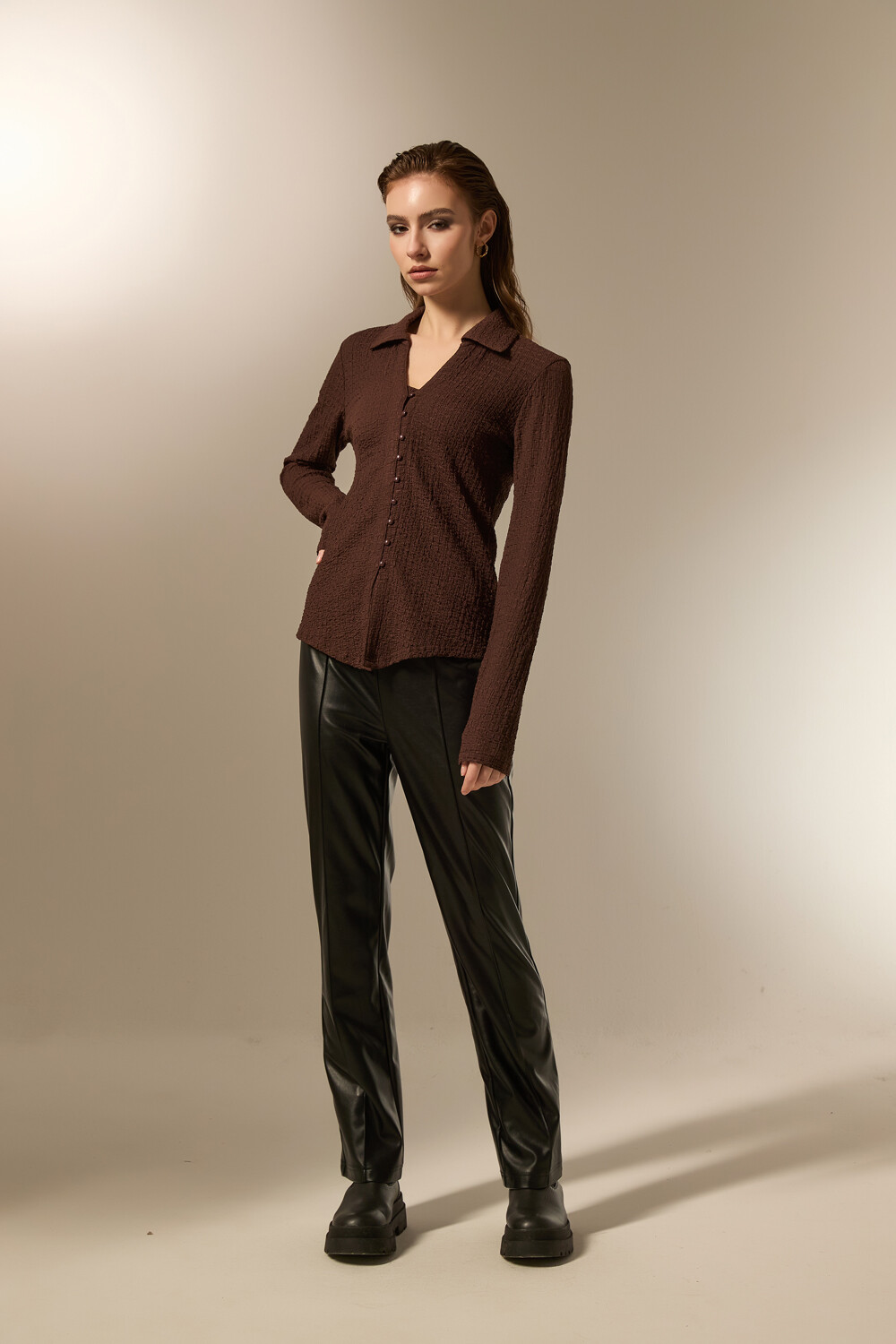 Camisa Hesme Chocolate