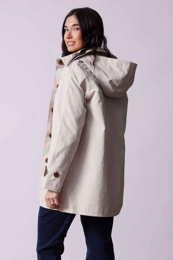 Gabardina Impermeable BEIGE CLARO